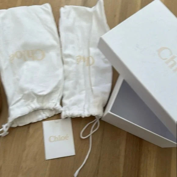 Chloé Brown and Cream Slide Sandals - Picture 5 of 5